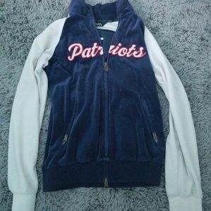 Patriots velour sweatshirt.
